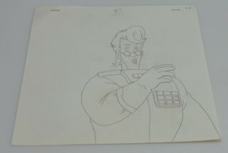 The Real Ghostbusters Animation Cel Hand Drawn Sketch Egon Spengler 103 4