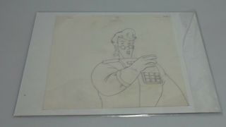 The Real Ghostbusters Animation Cel Hand Drawn Sketch Egon Spengler 103 5