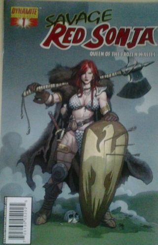 Savage Red Sonja: Queen Of The Frozen Wastes 1 Red Foil Frank Cho Vf/nm