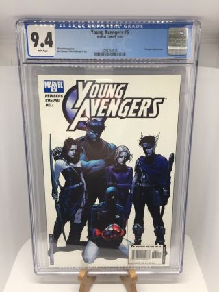 Young Avengers 6 Cgc 9.  4 1st App Of Cassie Lang As Stature Kate Bishop Hawkeye