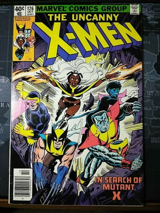 The X - Men 126 First Appearance Of Proteus (oct 1979,  Marvel)