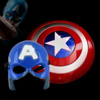 The Avengers Captain America 30 CM Shield Marvel Costume With LED Light For Kids 2