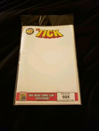 The Tick 1 Blank 2019 Sdcc Exclusive Variant Comic Con England Comics