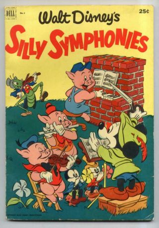 Dell Giant Silly Symphonies 1 (disney) Golden Age Vg/fn {randy 