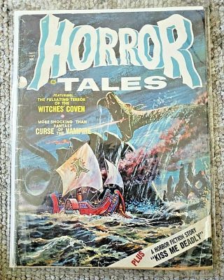 Horror Tales July 1971 Eerie Publications Fine/good Rare Creepy Rare Edition