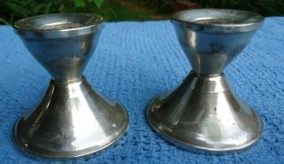 Vintage Weighted Sterling Silver Duchin Creations Candle Stick Holders