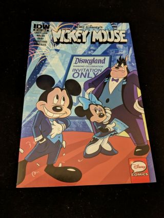 Mickey Mouse 1 (310) Idw Comics 1:25 Variant Cover Disney Minnie Mouse Vf - Nm