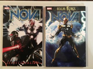 Marvel Nova Realm Of Kings & Secret Invasion Tpb Softcover (set Of 2)