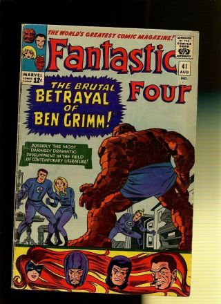 Fantastic Four 41 Gd,  2.  5 1 Book Thing Quits The Ff Joins The Frightful Four