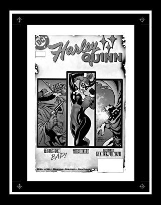 Terry Dodson Harley Quinn 21 Rare Production Art Cover Mono
