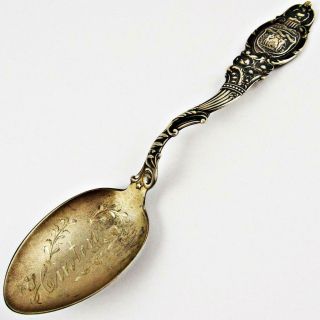Antique Hinton,  West Virginia National Silver Co.  Sterling Silver Souvenir Spoon