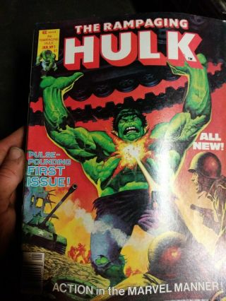 Rampaging Hulk 1 - 7[lot Of 7) Stan Lee Presents 1977 - 1978; Moench | Buscema.