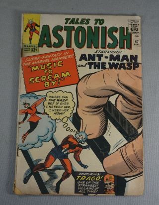 September 1963 Tales To Astonish No.  47 Comic Book Ant - Man And The Wasp