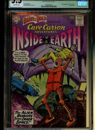 Brave and the Bold 33 CGC Qualified 5.  5 | DC 1961 | 3rd Cave Carson.  Robot Cover 2