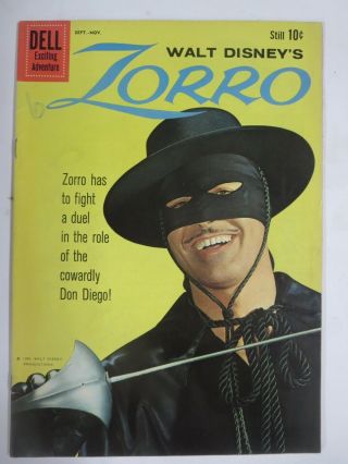 Zorro 11 (dell,  9/1960) (fine;f) Photo Cover Walt Disney