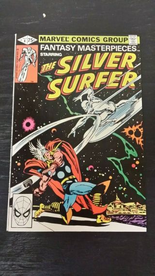 1980 Marvel Comics Fantasy Masterpieces Starring Silver Surfer 4 Vf - Thor App