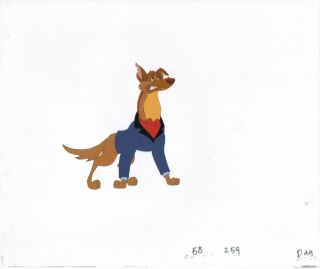 All Dogs Go To Heaven Charlie Production Animation Cel And Drawing