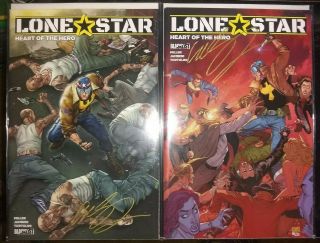 Lonestar: Heart Of The Hero - Cover A & B - Signed: Mike S.  Miller (comicsgate)
