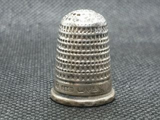 Antique Sydney & Co Chester Hallmarked Silver Thimble