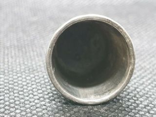 Antique Sydney & Co Chester Hallmarked Silver Thimble 4