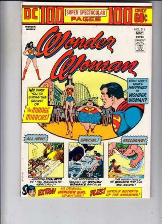 Wonder Woman 211 Strict Vf/nm Giant - Size Issue High - Grade 50 Off Ends