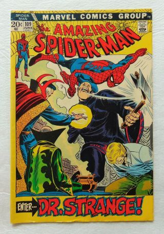 Vintage 109 Marvel Comics Group " The Spider - Man " Enter Dr.  Strange.