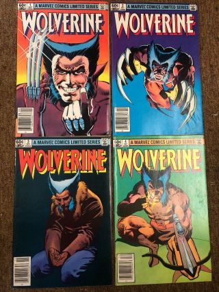 Wolverine 1 - 4 (dec 1982,  Marvel)