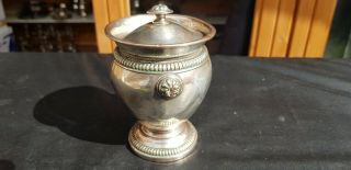 An Antique French Silver Plated Tea Caddy With Elegant Patterns.  Very Collectable