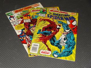 Spiderman 378 379 Web 101 (1993) - 3 Maximum Carnage Parts Venom