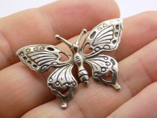Vintage Solid Silver Italian Made REAL LIFE SIZE Butterfly,  Figurine,  Hallmarked 2