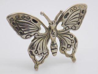 Vintage Solid Silver Italian Made REAL LIFE SIZE Butterfly,  Figurine,  Hallmarked 3