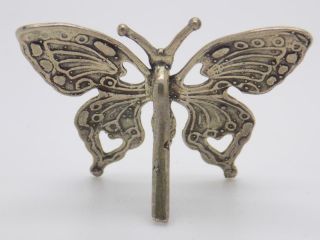 Vintage Solid Silver Italian Made REAL LIFE SIZE Butterfly,  Figurine,  Hallmarked 5