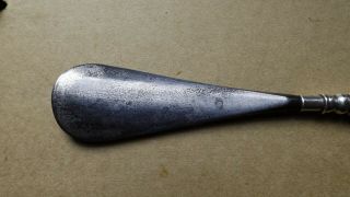 Silver And Steel Shoe Horn And Button Hook