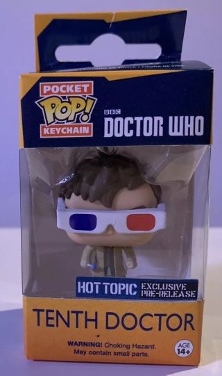 Funko Pocket Pop Bbc Doctor Who 3d Glasses Tenth Doctor Exclusive