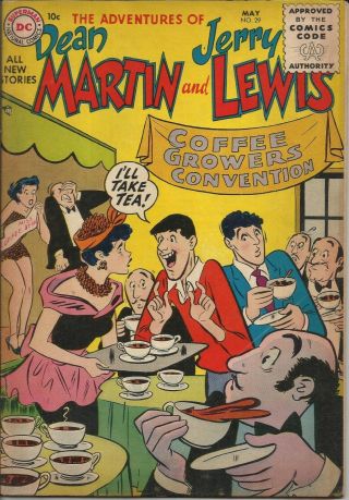 The Adventures Of Dean Martin And Jerry Lewis 29 Dc Comic 1956 Vg