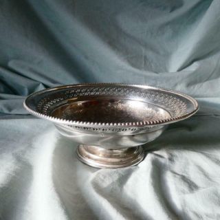 Ornate Antique Silver Plate On Copper Pedestal Cake Tazza - Potosi Birmingham