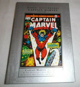Captain Marvel Marvel Masterworks Vol.  3 (vf/nm) Hardcover,  Hc Iron Man 55
