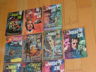 10 OLD 1960s TWILIGHT ZONE COMIC BOOKS ROD STERLING DELL GOLD KEY 3