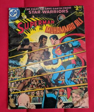 Dc Superman Vs.  Muhammad Ali Collectors Edition Comic Book (large) 1978 C - 56