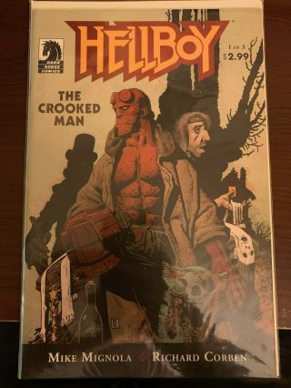 Hellboy The Crooked Man 1 - 3 By Mike Mignola - - Vf,  - - Flat - Rate $5