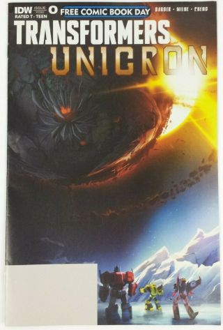 Transformers Unicron Comic Book Issue 0 From Comic Book Day 2018