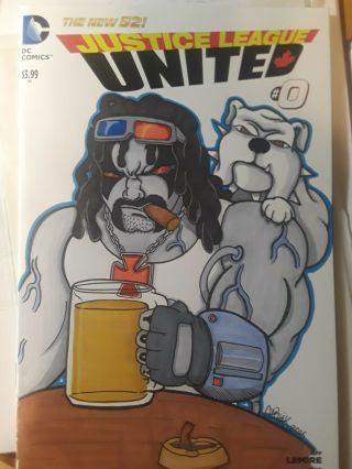 Lobo And Dawg Dc Comics Sketch Cover