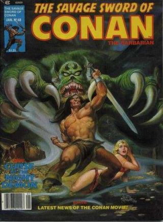 Savage Sword Of Conan (1974 Series) 48 In Vf, .  Marvel Comics [ 30]