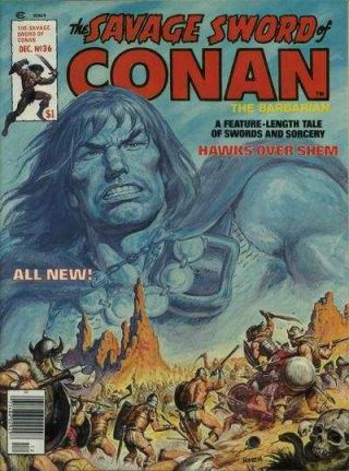 Savage Sword Of Conan (1974 Series) 36 In Vf, .  Marvel Comics [ Rr]