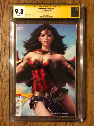 Wonder Woman 65 Variant Cgc 9.  8 Ss Signed By Stanley “artgerm” Lau