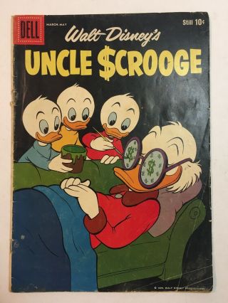 Walt Disney Uncle Scrooge 25 1959 Dell Comic With Donald Duck Silver Age