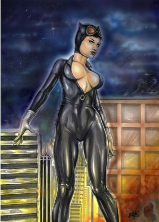 Catwoman (11 " X17 ") By Aldir - Ed Benes Studio