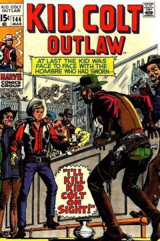 Kid Colt Outlaw 144 In Very Fine Minus.  Marvel Comics [ Z8]