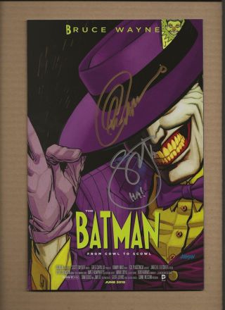 Batman 40 Joker Movie Mask Variant Signed Autograph Scott Synder Greg Capullo