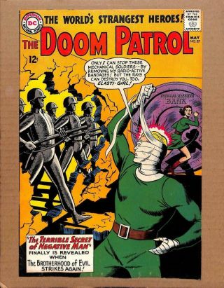 Doom Patrol 87 - Near 9.  0 Nm - The Terrible Secret Of Negative Man Dc